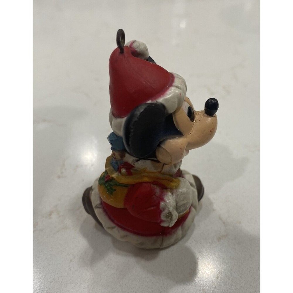 3/$15 SALE - Vintage Disney Kurt S. Adler Santa Mickey Mouse Ceramic Ornament - Picture 4 of 8